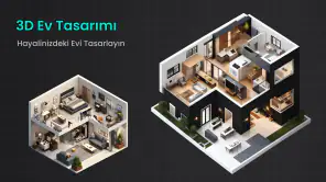 Ev tasarımı kat planı 2D screenshot