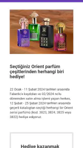 Faberlic müşteri asistanı screenshot