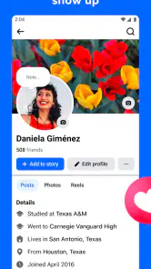 Facebook screenshot