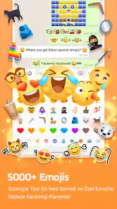 Facemoji Emoji Klavye&Temaları screenshot
