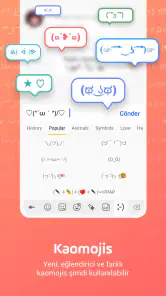 Facemoji Emoji Klavye&Temaları screenshot