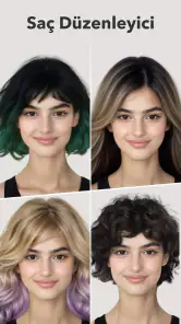 FacePic Yüz Editörü, Saç, Yaş screenshot