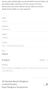 Farmasi Girişim Üyelik / Kayıt screenshot