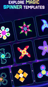 Finger Spinner: Glow Art Magic screenshot