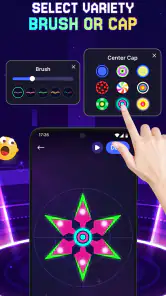 Finger Spinner: Glow Art Magic screenshot
