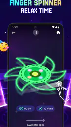 Finger Spinner: Glow Art Magic 5