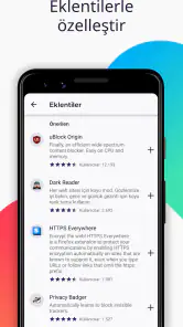 Firefox Hızlı ve Özel Tarayıcı screenshot