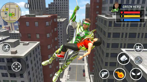 Flying Rope Hero: City Fighter 1