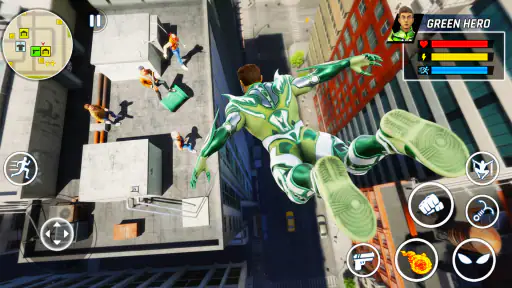 Flying Rope Hero: City Fighter 2