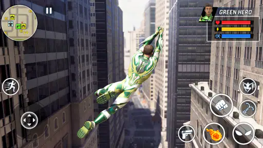 Flying Rope Hero: City Fighter 4