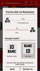 Futbol Forması Tasarla screenshot