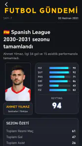 Futbol Kariyer Çarkı Oyunu screenshot