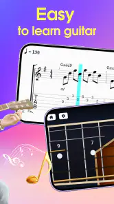 Gitar simülatörü uygulaması screenshot