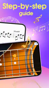 Gitar simülatörü uygulaması screenshot