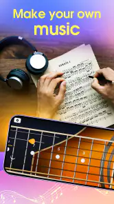 Gitar simülatörü uygulaması screenshot