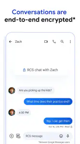 Google Mesajlar screenshot