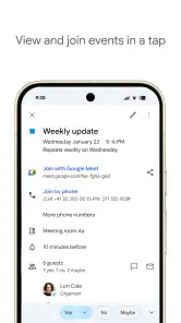 Google Takvim screenshot