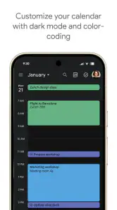 Google Takvim screenshot
