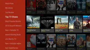 Google TV screenshot