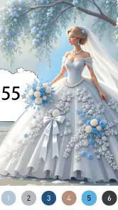 Gown Color by Number Book screenshot