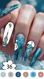 Gown Color by Number Book 5