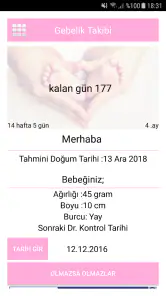 Gün Gün hamilelik Takibi screenshot