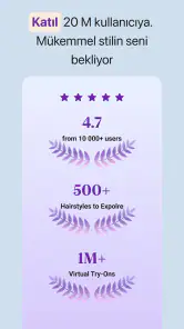 HairHunt: Yapay Zeka Saç screenshot