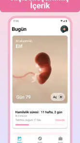 Hamilelik + | takip uygulaması screenshot