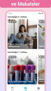 Hamilelik + | takip uygulaması screenshot