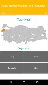 Harita Oyunu Türkiye: Şehirler screenshot