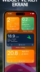 Hava Durumu: UV•Rüzgar•Widget screenshot