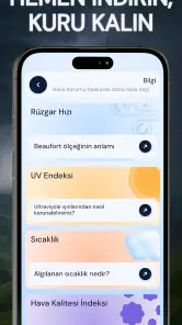 Hava Durumu: UV•Rüzgar•Widget screenshot