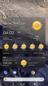 Hava ve saat Widget screenshot