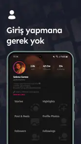 InAnalyze: Kilitli Hesap Gör screenshot