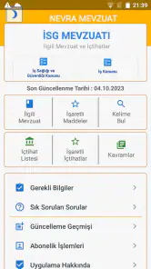 İSG Mevzuatı screenshot