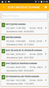 İSG Mevzuatı screenshot