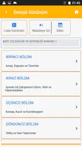 İSG Mevzuatı screenshot