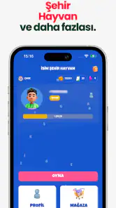 İsim Şehir Hayvan screenshot
