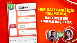 İsim Şehir - Kategori Oyunu screenshot