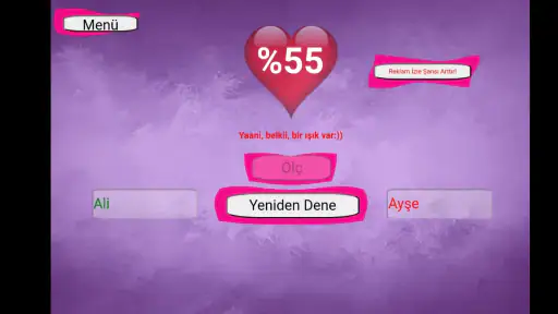 İsimli Aşk Testi - Aşk Ölçer 2