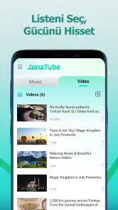 JanaTube: Video ve Müzik Çalar screenshot