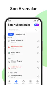 Kişiler: Telefon Uygulaması screenshot