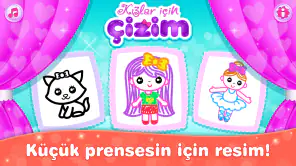 Kız oyunlar çocuk boyama oyunu screenshot