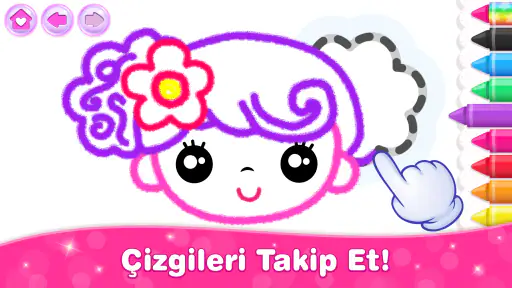 Kız oyunlar çocuk boyama oyunu 2