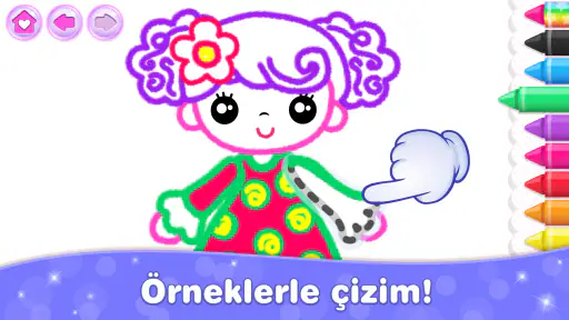 Kız oyunlar çocuk boyama oyunu 3