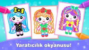 Kız oyunlar çocuk boyama oyunu screenshot