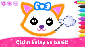 Kız oyunlar çocuk boyama oyunu screenshot