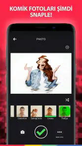 Komik kamera efektleri screenshot