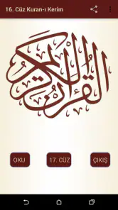 Kuran-ı Kerim 16.Cüz screenshot