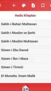 Kuran-i Kerim, Hadis Kitapları screenshot